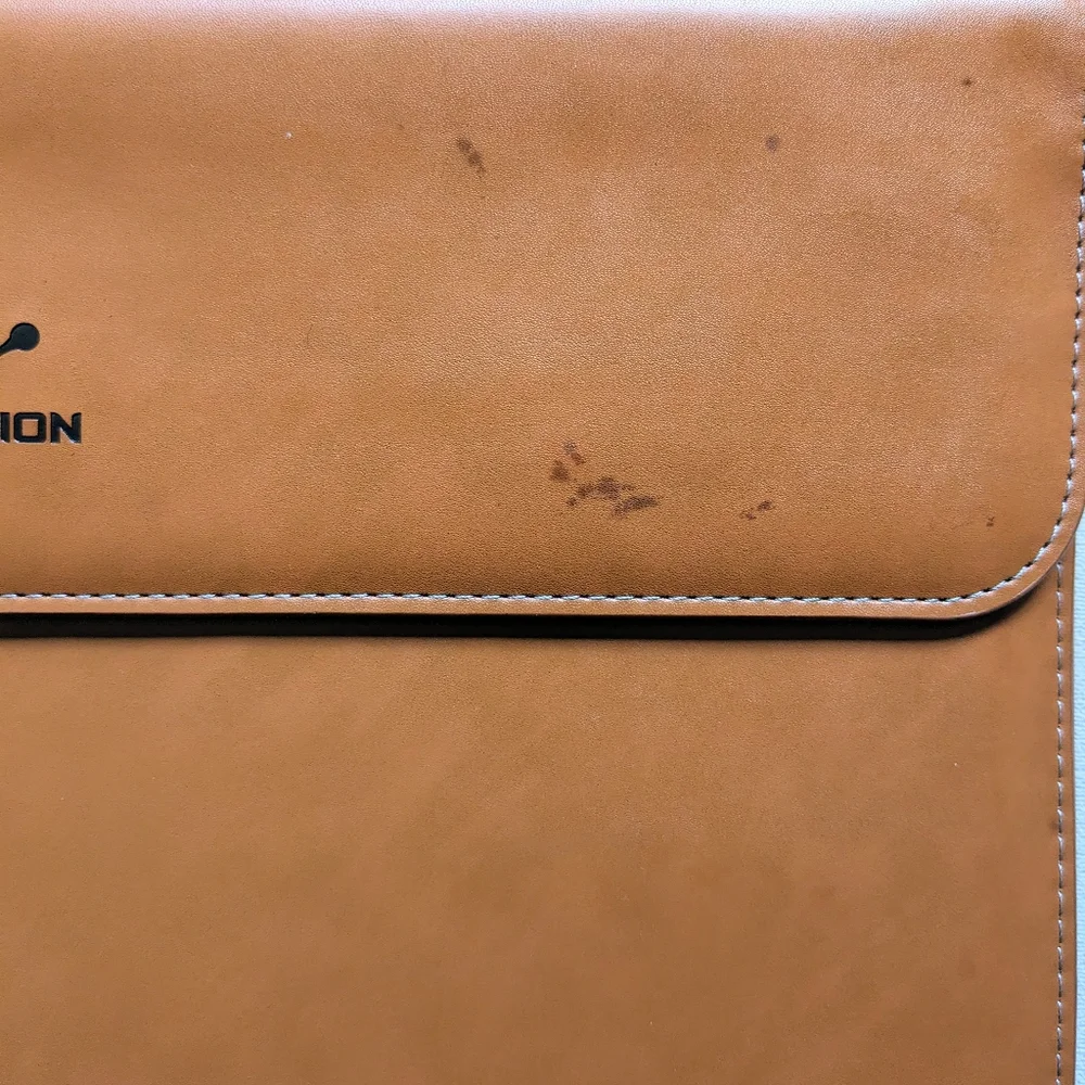 LENTION Split Leather Sleeve Case for MacBook Air and Ultra Slim Laptop